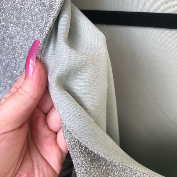 VERO MODA Silver Sparkly Tinsel Chic Top - Picture 6 of 10